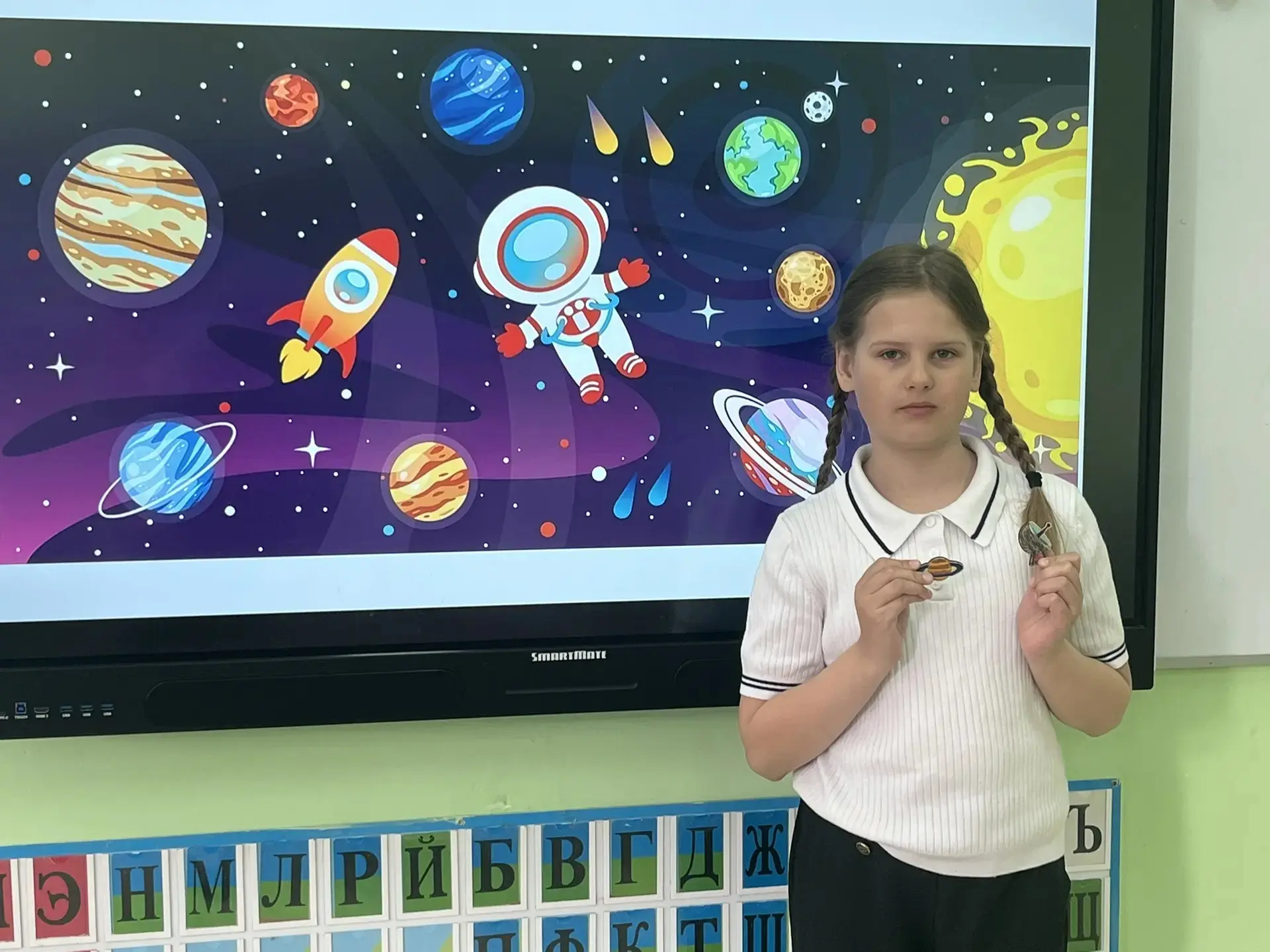 🚀🚀🚀В Бердюжской школе прошел мастер-класс «Космический талисман»!  🛸В преддверии Дня космонавтики, к
