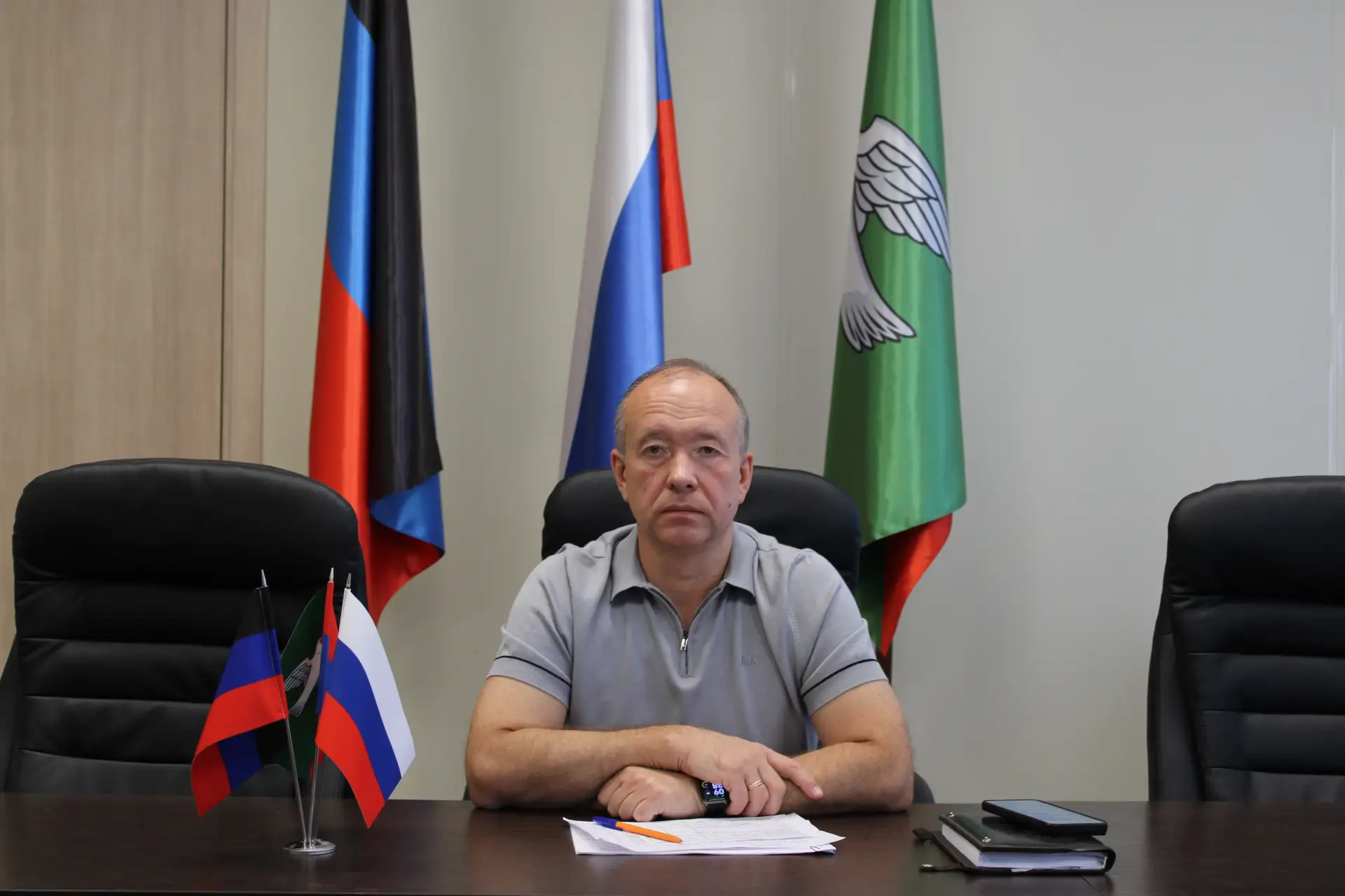 Заместитель главы администрации городского округа Горловка Игорь Горбатов провел прием ...