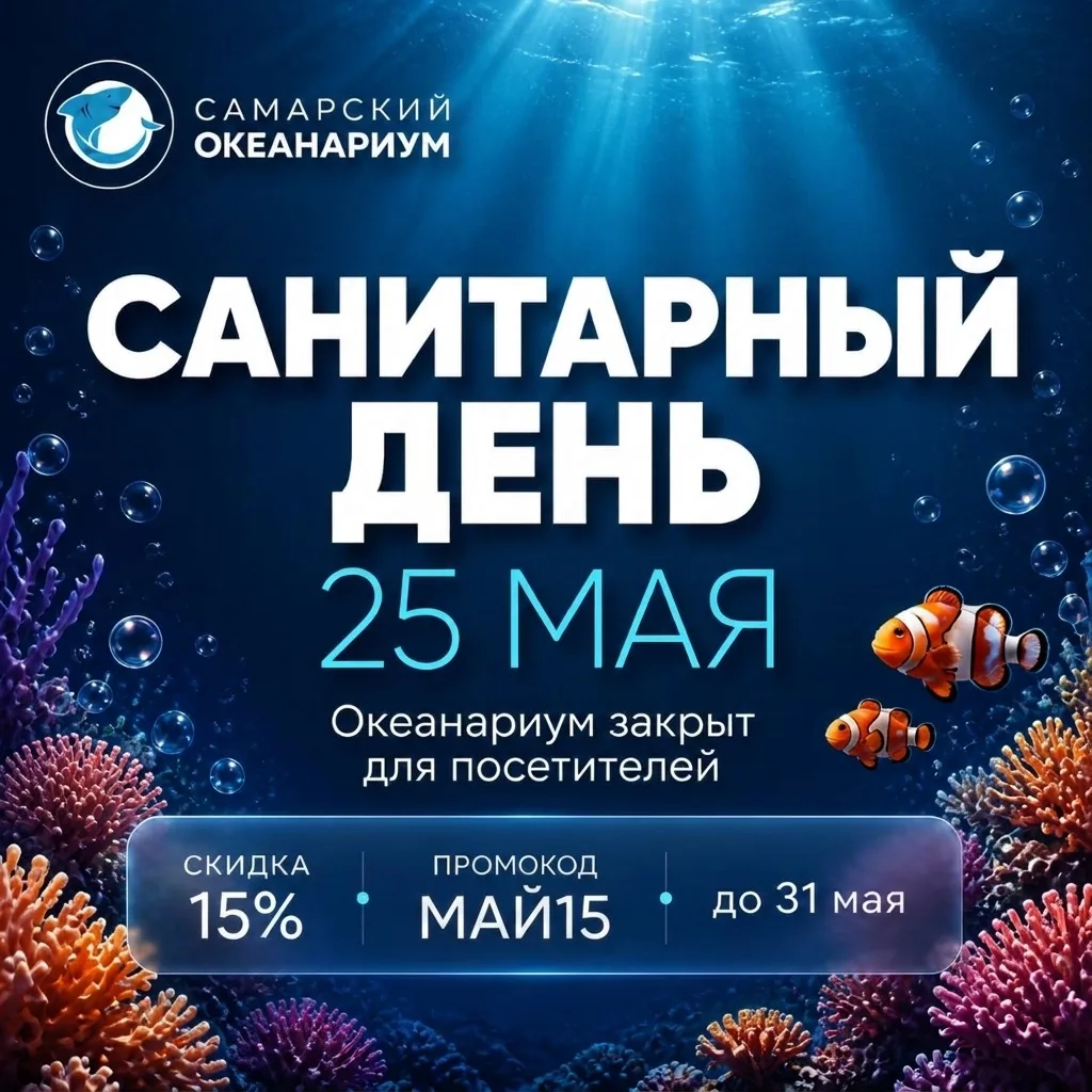 ⚠️ 25 МАЯ ОКЕАНАРИУМ БУДЕТ ЗАКРЫТ