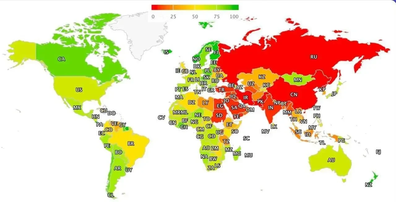 Россия заняла второе место по свободе интернета, но есть нюанс — это с конца. В рейтинг...