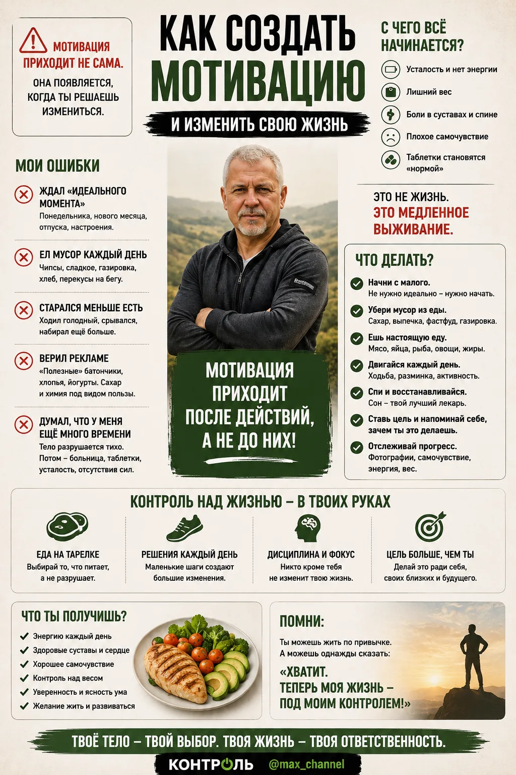 🔥 Как создать мотивацию и начать менять жизнь?