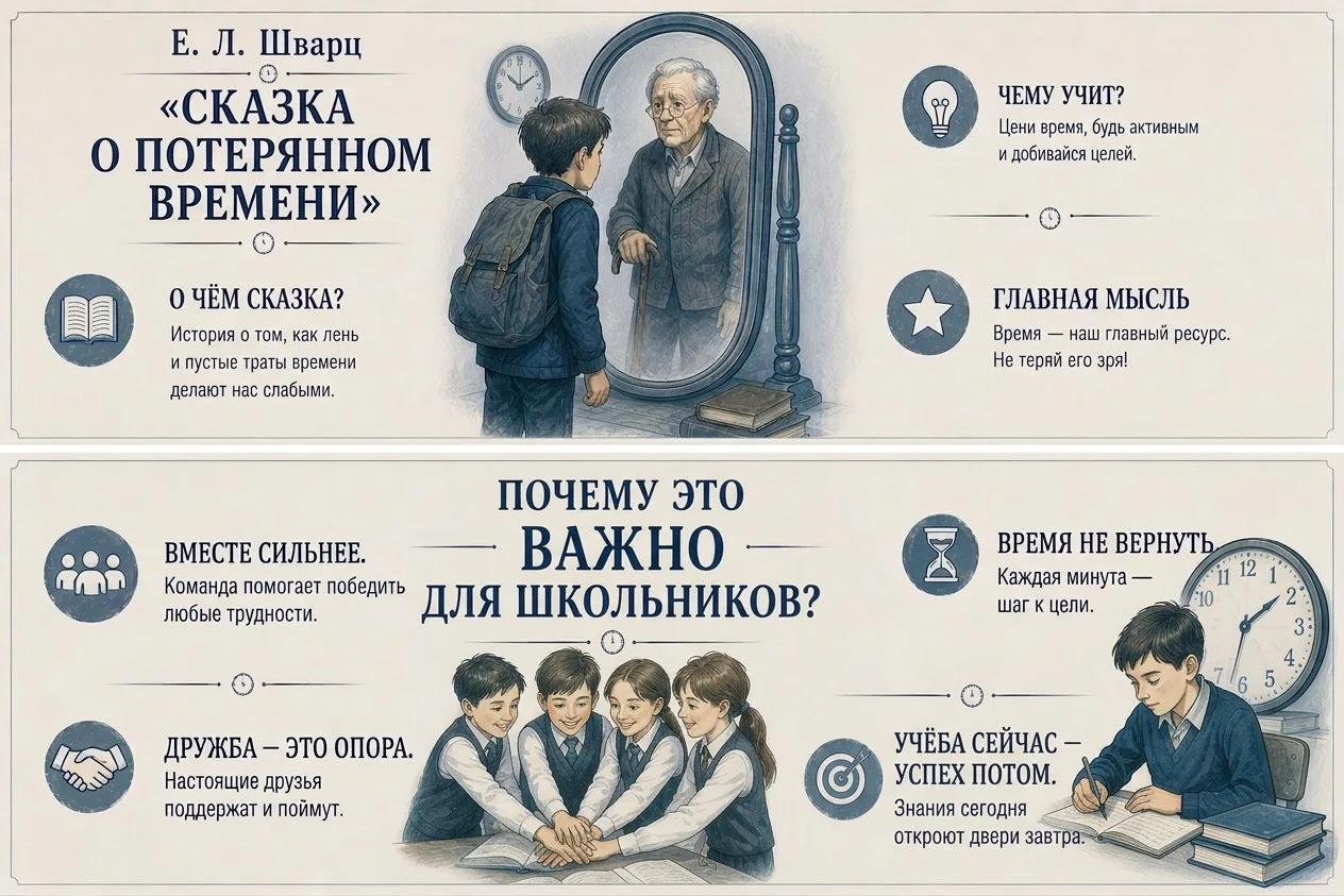 📘«Сказка о потерянном времени» — добрая и поучительная история, актуальная для детей и взрослых на 