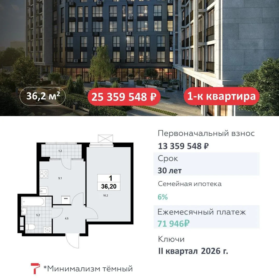 🏢Квартира дня в ЖК «Дом на Зорге»
