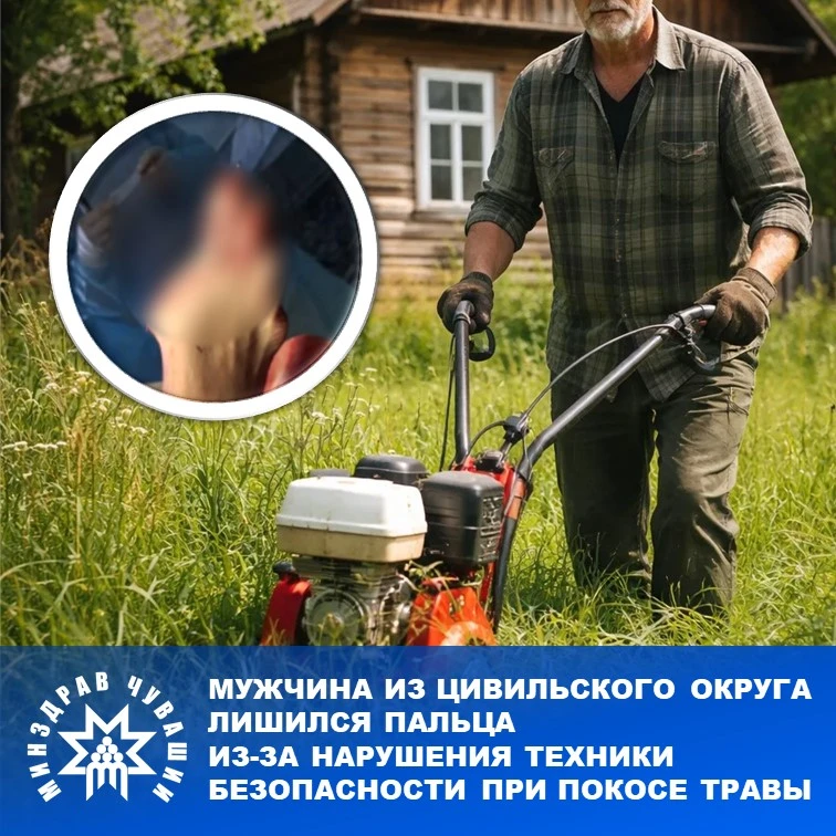 60-летний мужчина из Цивильского округа, как обычно, косил траву на участке. Все измени...