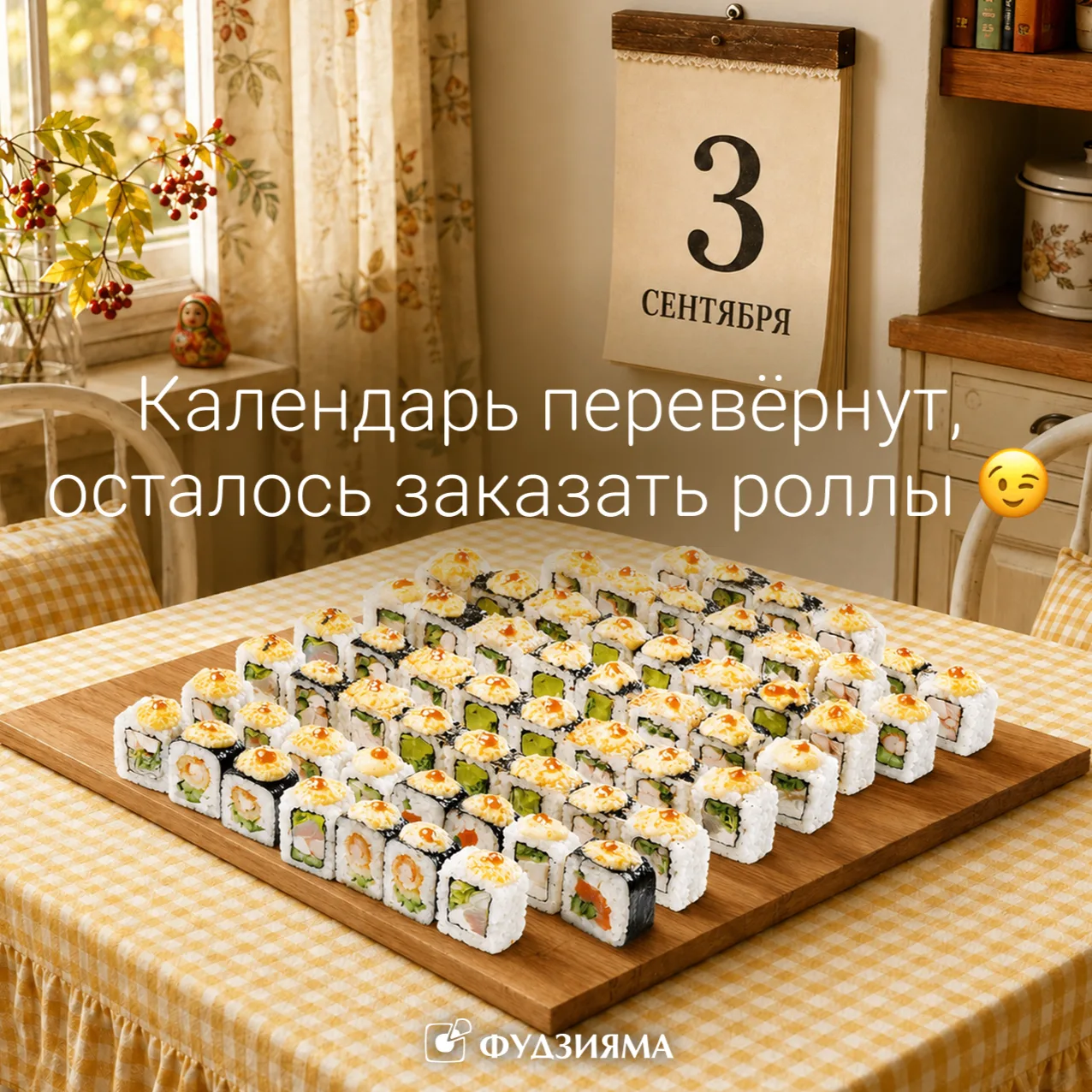 Всё, календарь перевернули. Можно садиться за стол