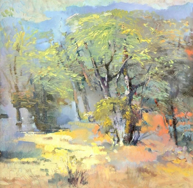 Стеценко К.А. (г.р.1959) Летний зной. 2002. Карт., масло.