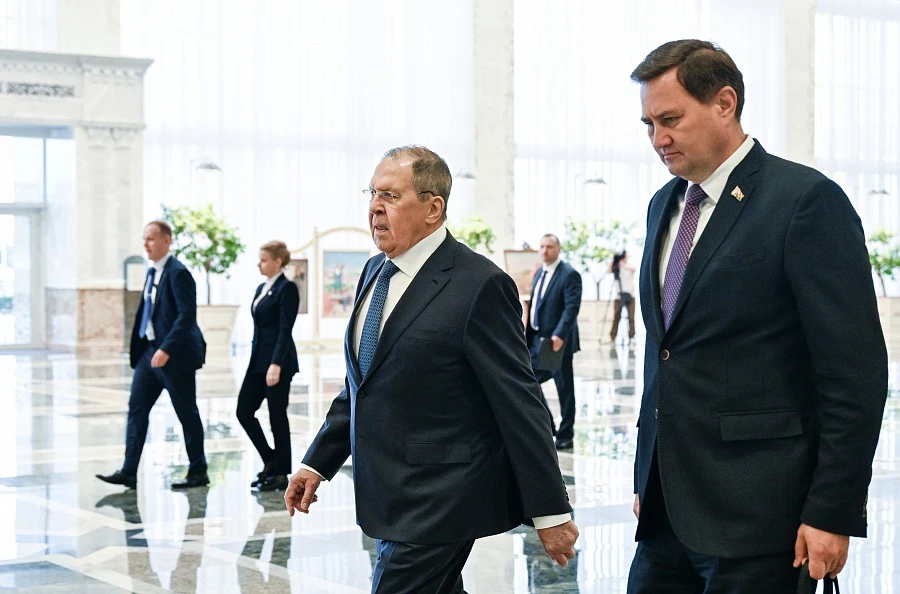 ​🇷🇺🇧🇾Министр иностранных дел РФ Сергей Лавров провёл переговоры в Минске с президентом Белорусси
