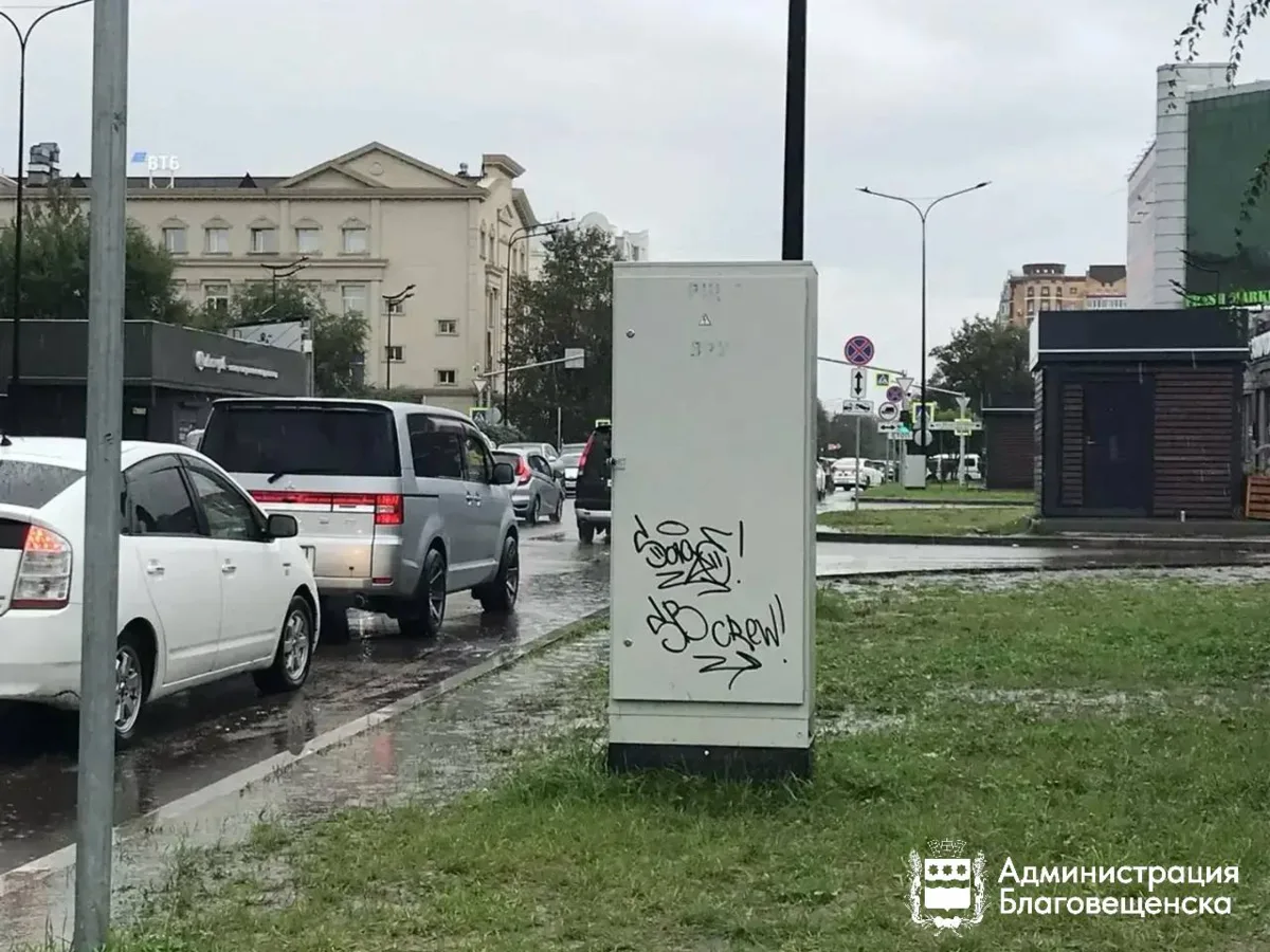 🚨 В Благовещенске ищут хулиганов, которые портят городскую инфраструктуру