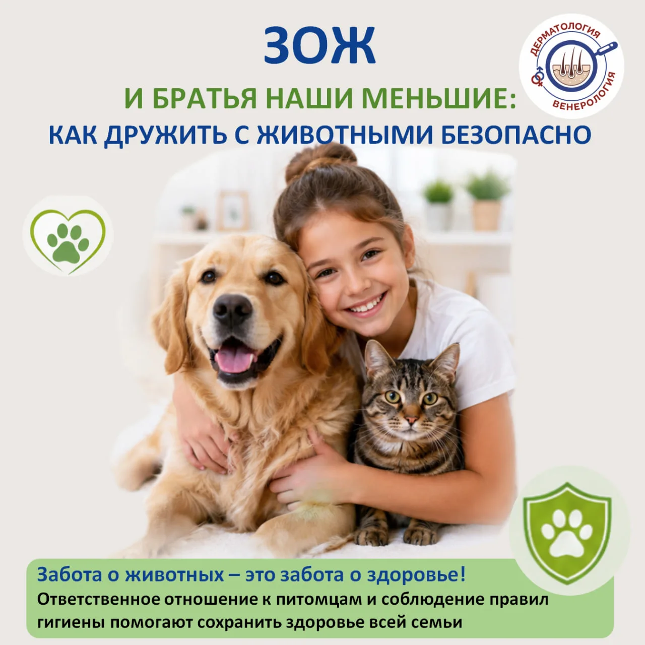 🐾 ЗОЖ и братья наши меньшие: как дружить с животными безопасно 🛡