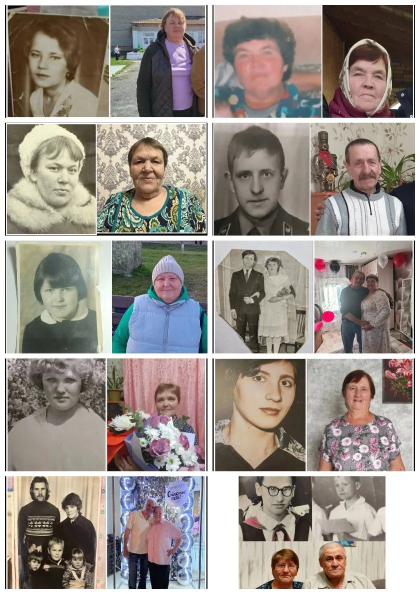 📸 ВРЕМЯ СВЯЗЫВАЕТ НАС: ИСТОРИЯ В ДВУХ КАДРАХ 👵👴В преддверии Международного дня пожил...
