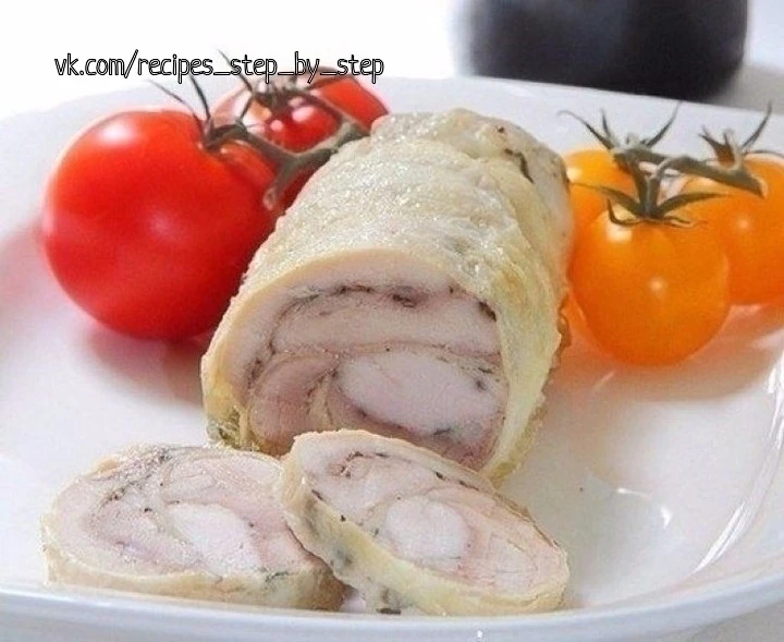 Замена колбасе - куриный рулет