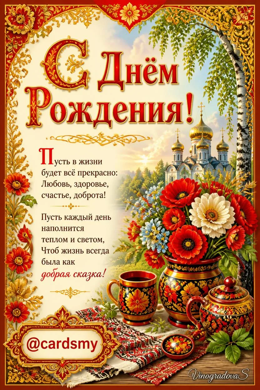 С днём Рождения! 💐
Открытки @cardsmy