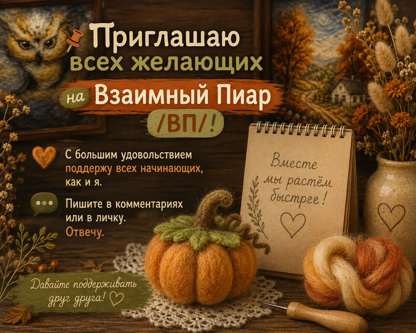 📌Приглашаю всех желающих на Взаимный Пиар /ВП/❗️