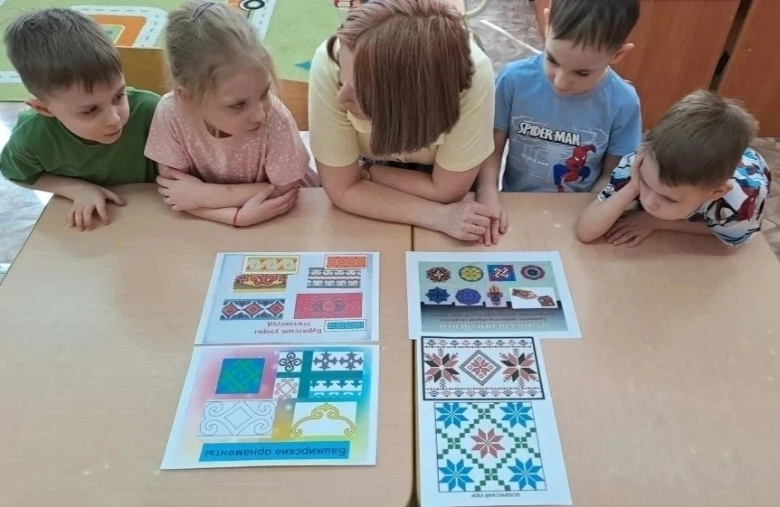 В средней группе "Яблонька" завершился проект "Игры и традиции народов России".