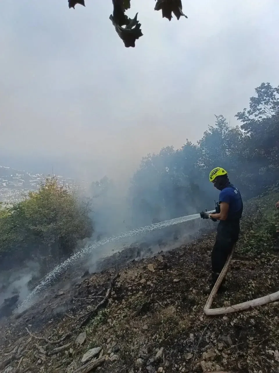 🔥Ликвидация пожара в МО Ялта продолжается