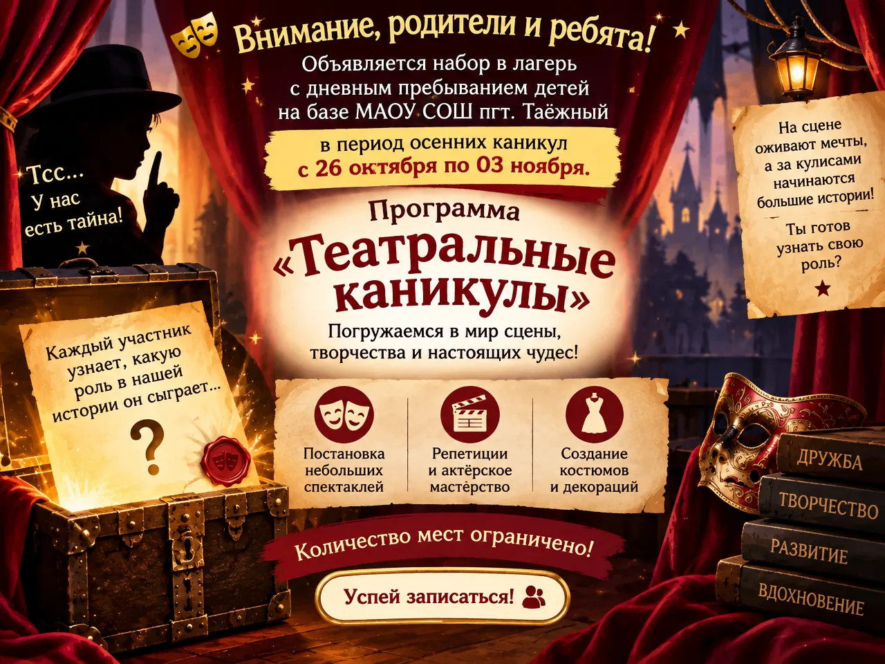 По всем вопросам обращаться к педагогу- организатору Копыловой Эльзе Рамзиловне. телефо...