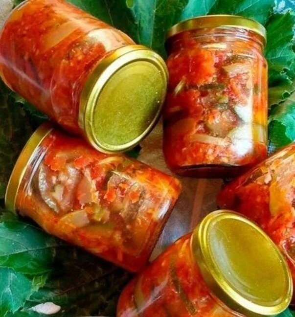 🥒 ЗАКУСКА ИЗ КАБАЧКОВ В ТОМАТЕ
