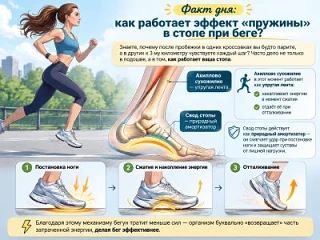 Факт дня: как работает эффект «пружины» в стопе при беге?