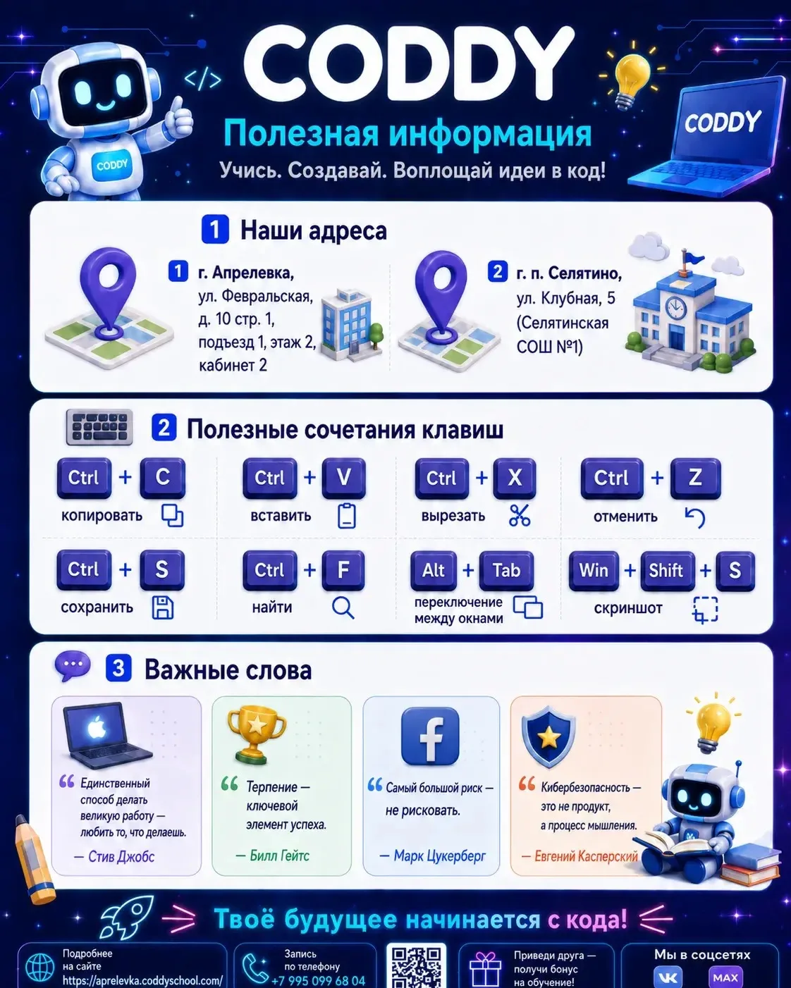 Уважаемые родители, добрый день! Школа программирования и дизайна CODDY (официальный Па...