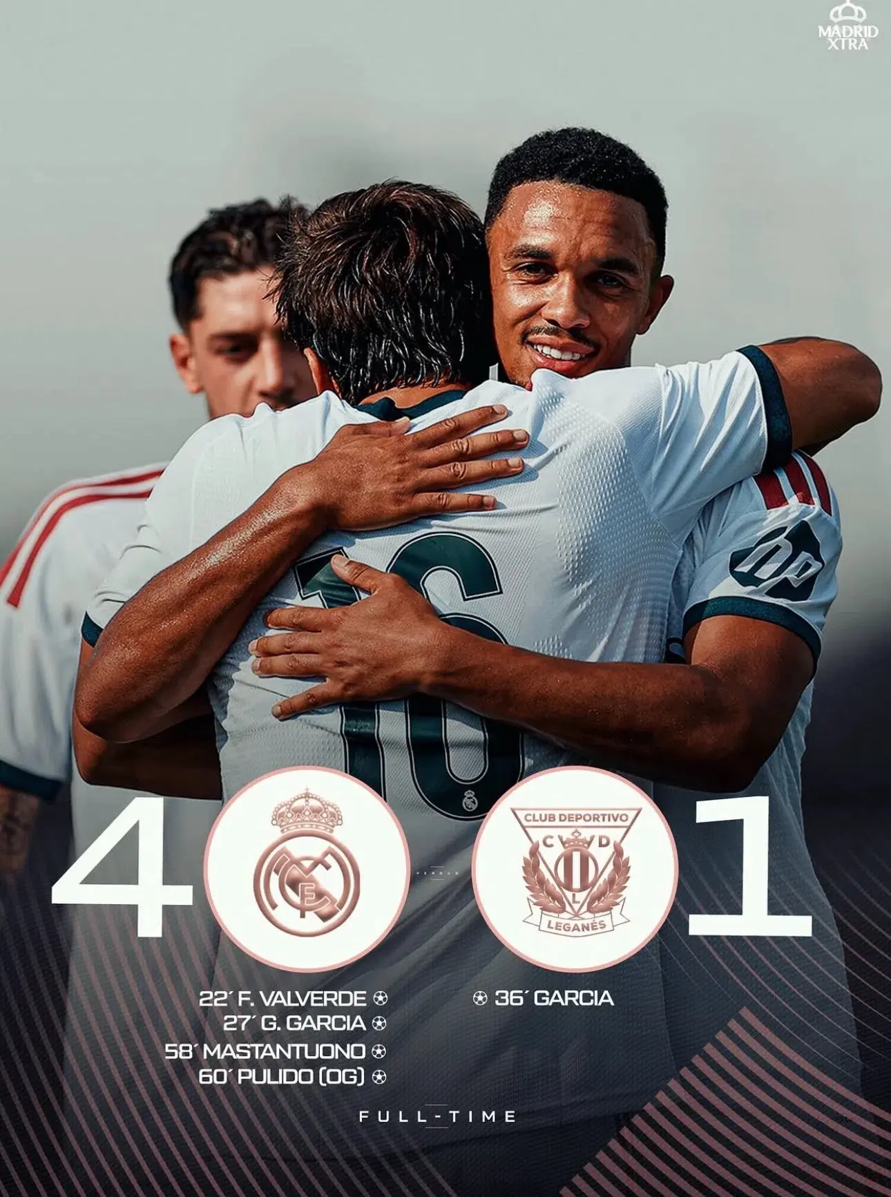 🏁 «Реал Мадрид» разобрался с «Леганесом» в товарищеском матче 🤍

@go_realmadrid