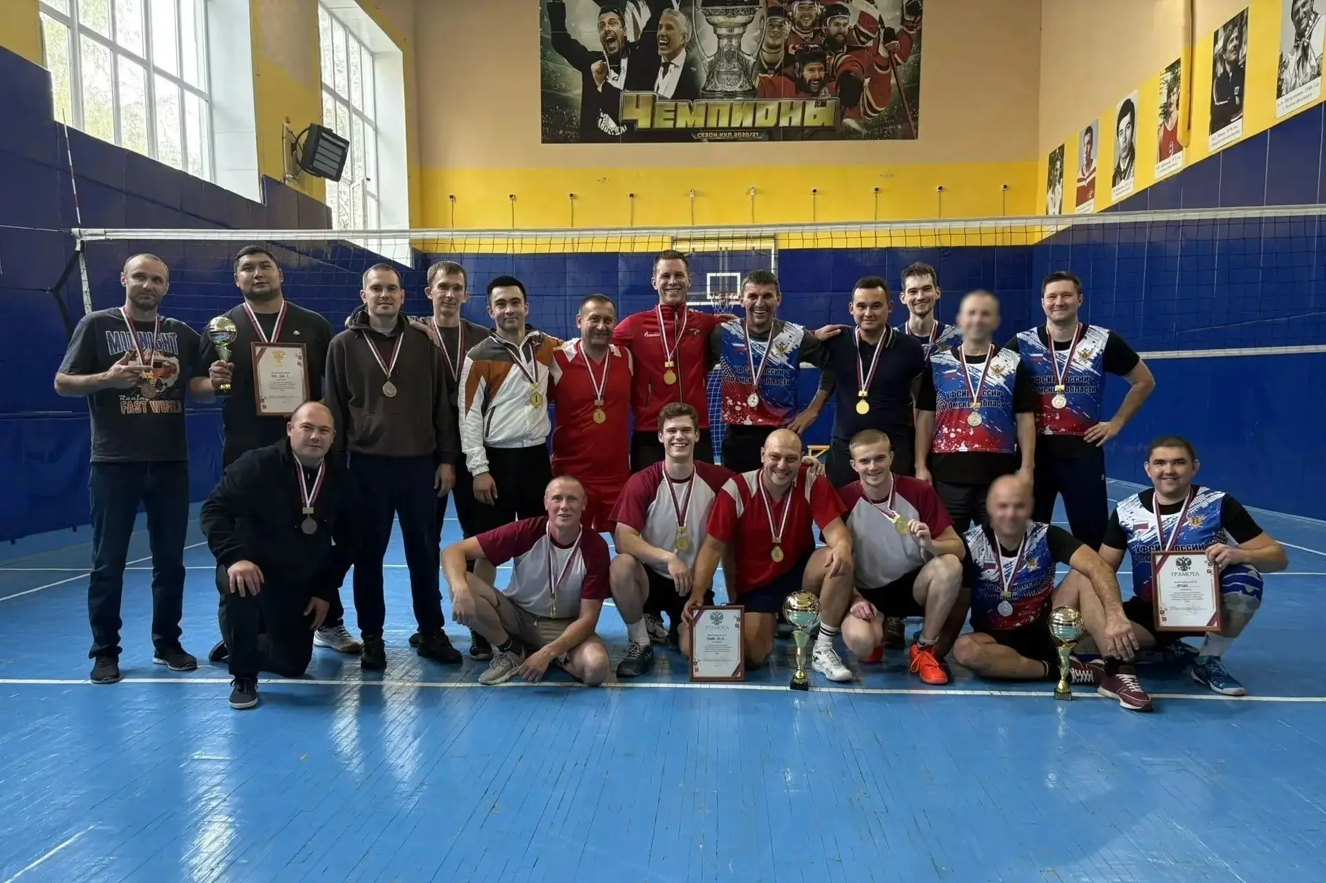 В УФСИН России по Омской области определены победитель и призеры соревнований по волейболу