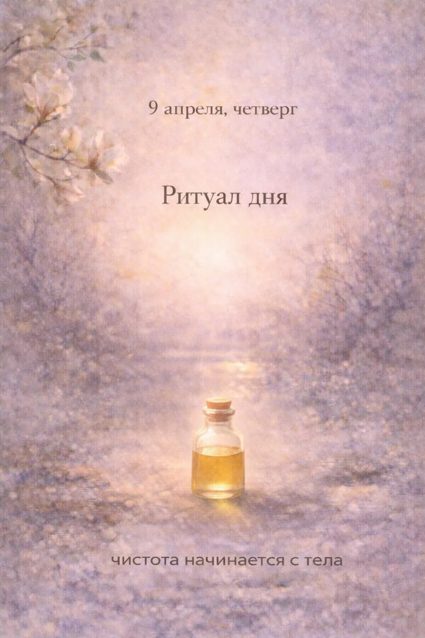 9 апреля, четверг. Ритуал дня. Чистый четверг — хороший повод остановиться и навести порядок. Не тол