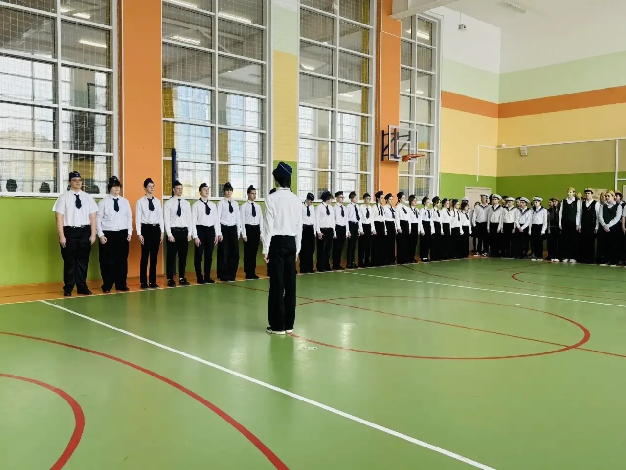 ⭐️Смотр строя и песни  20 февраля в нашей школе состоялся традиционный Смотр строя и песни среди уча