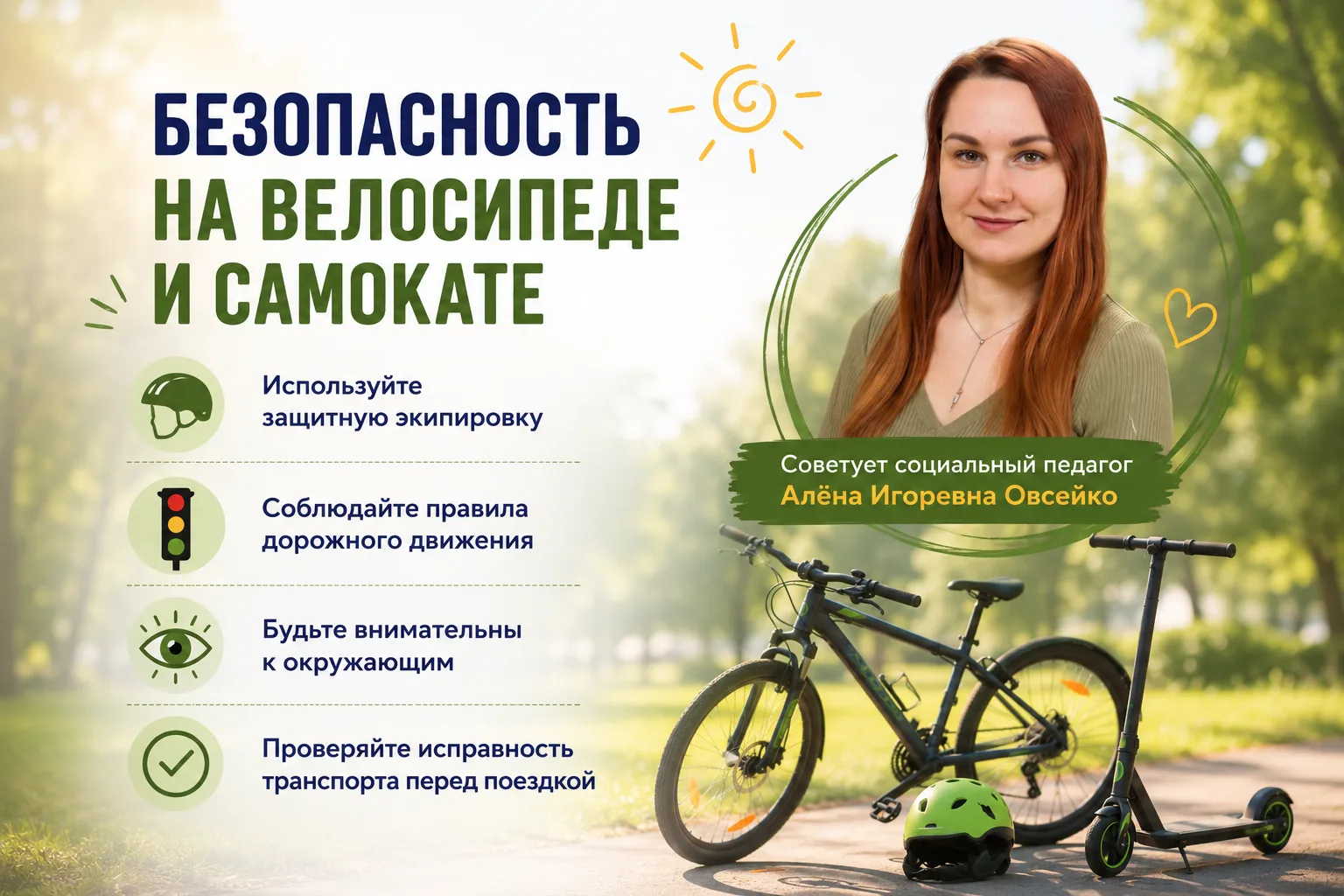 🛴🚲 Ветер в лицо, скорость и отличное настроение! Но не забываем о безопасности.

Лето невозможно п