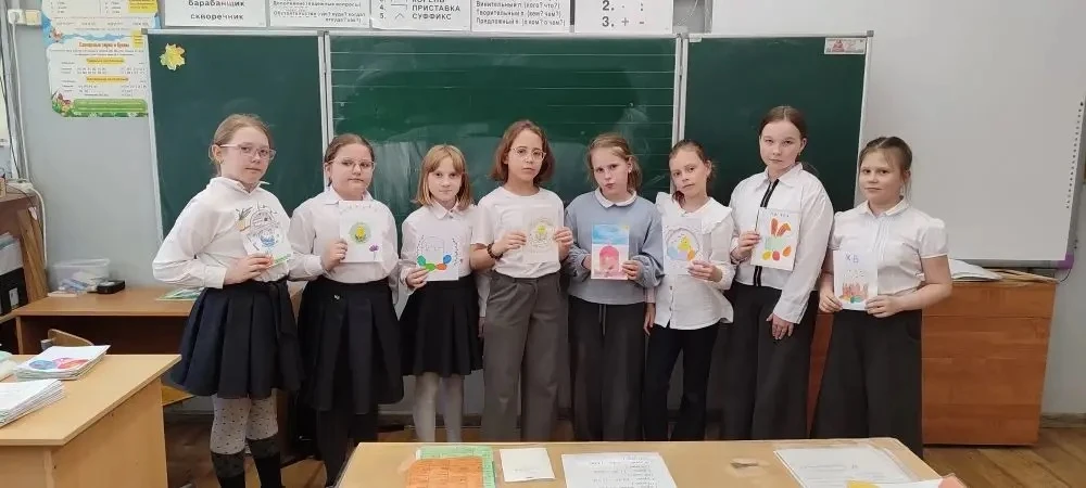 🕊️ Пасхальное тепло детских сердец — защитникам  В преддверии светлого праздника Пасхи ученики начал