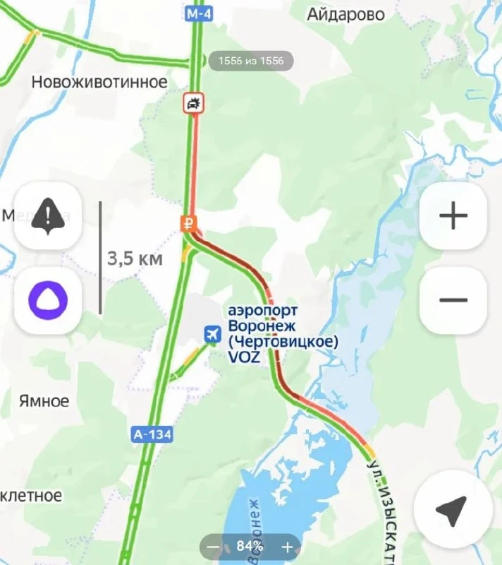 ❗️ Пробка больше 10 километров сковала окружную Воронежа