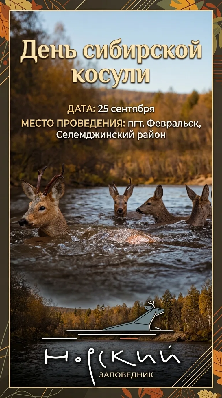 🦌Традиционный экологический фестиваль «День сибирской косули»
