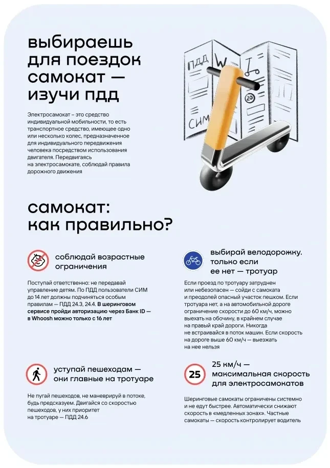 Выбираешь самокат - изучи ПДД.  Уважаемые родители! Со следующей недели начинается новый сезон работ
