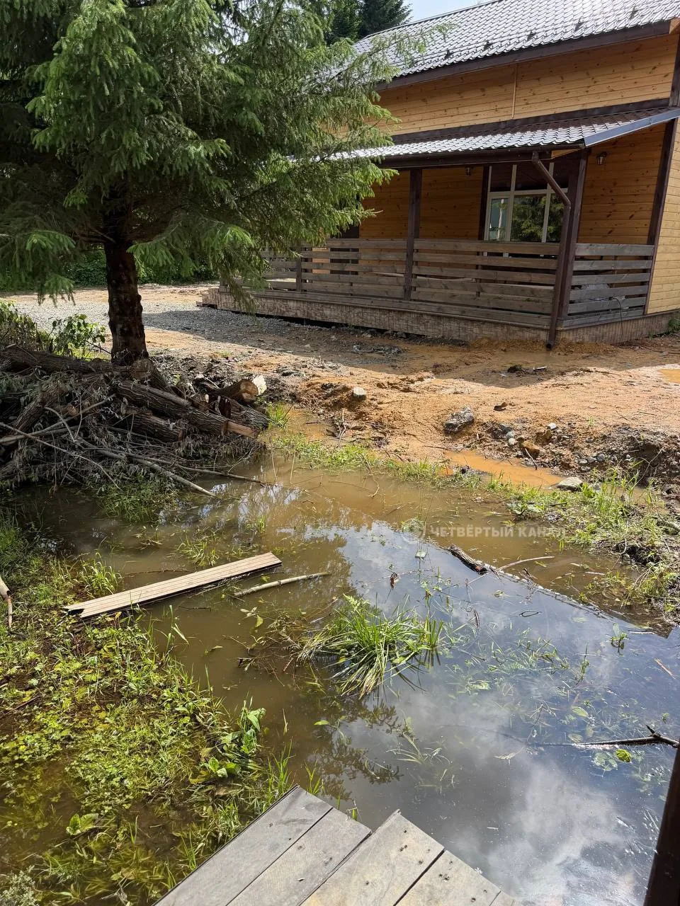 «Резиновые сапоги не спасают»: огороды уральцев утопают в грязи из-за затяжных дождей