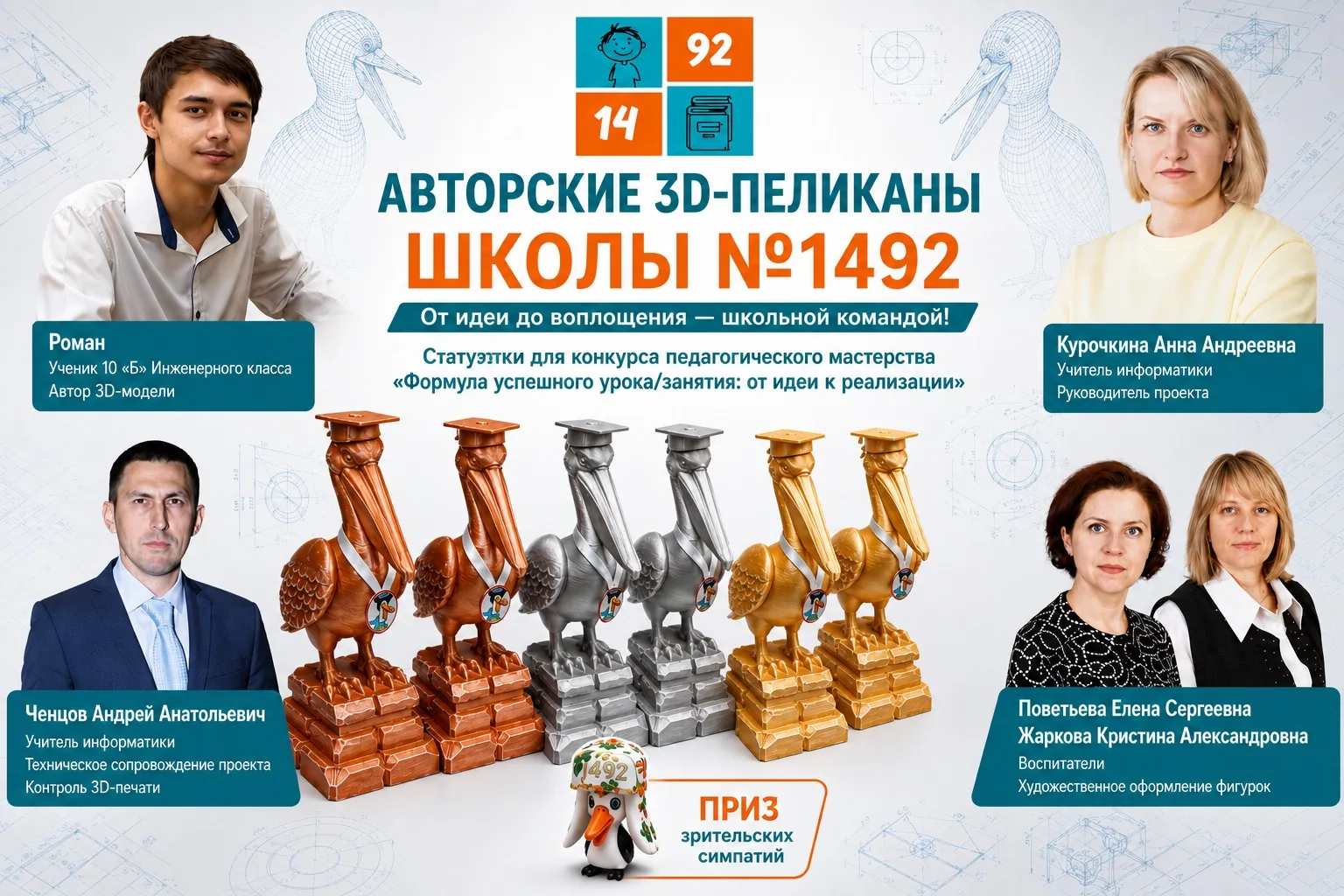 От цифры к искусству — рождение символа школьного конкурса

✨ Главным призом конкурса педагогическог