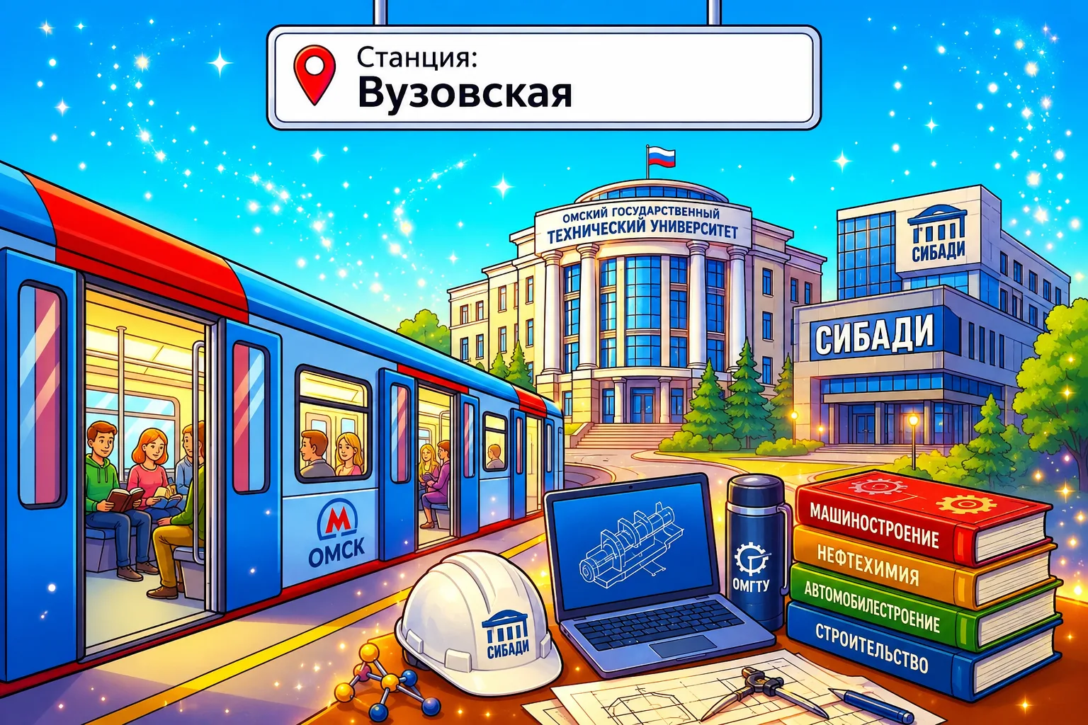 🚇 Осторожно, двери закрываются! ⚡ Следующая станция нашего виртуального омского метро ...