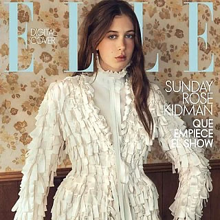 👗 Старшая дочь Николь Кидман, 18-летняя Сандей Роуз, украсила обложку Elle! 

На снимке девушка поз