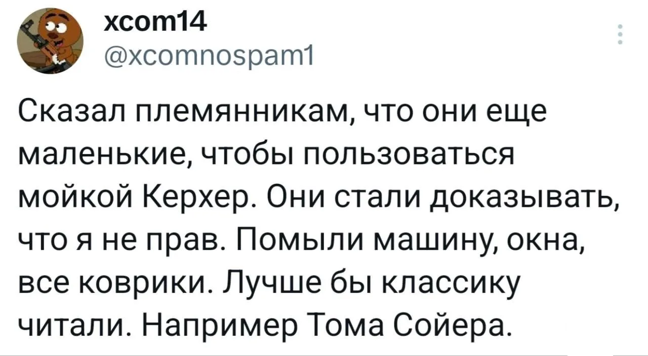 Тогда они бы ещё и забор покрасили 👉👈