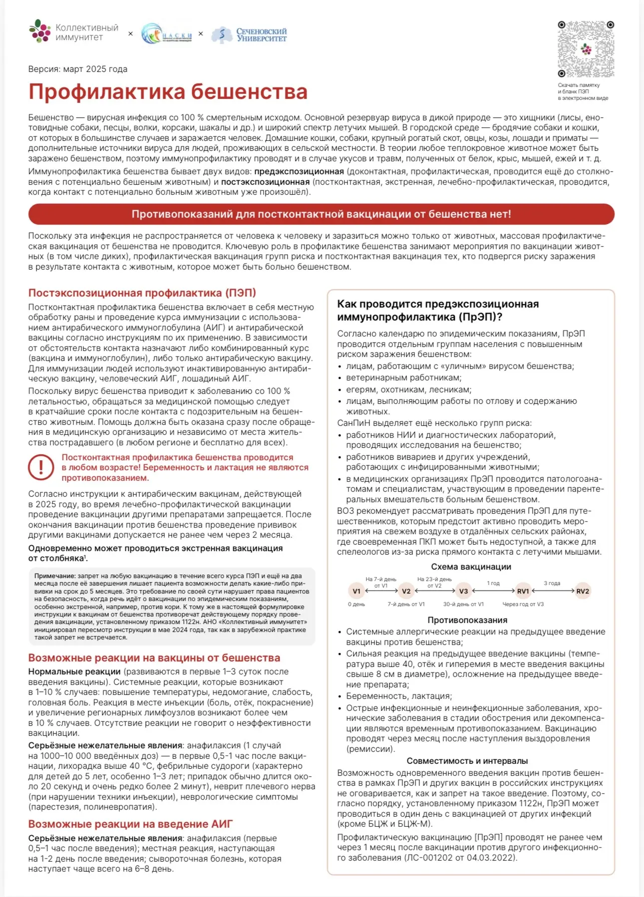Профилактика бешенства