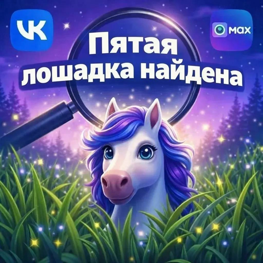 Не успели мы спрятать лошадку, как вы её тут же нашли!  Первым сегодня стал Алик Бадретдинов, 6 в  к
