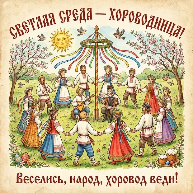 15 апреля 2026 года прошло мероприятие с чаепитием «Светлая среда "Хороводница"»,  посв...