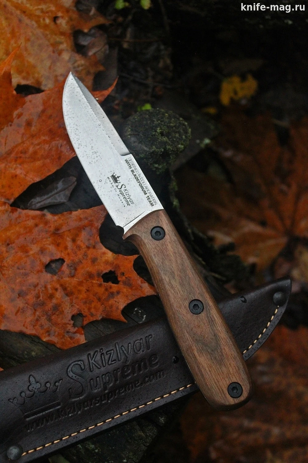 Туристический нож Colada AUS-10 Cobalt StoneWash