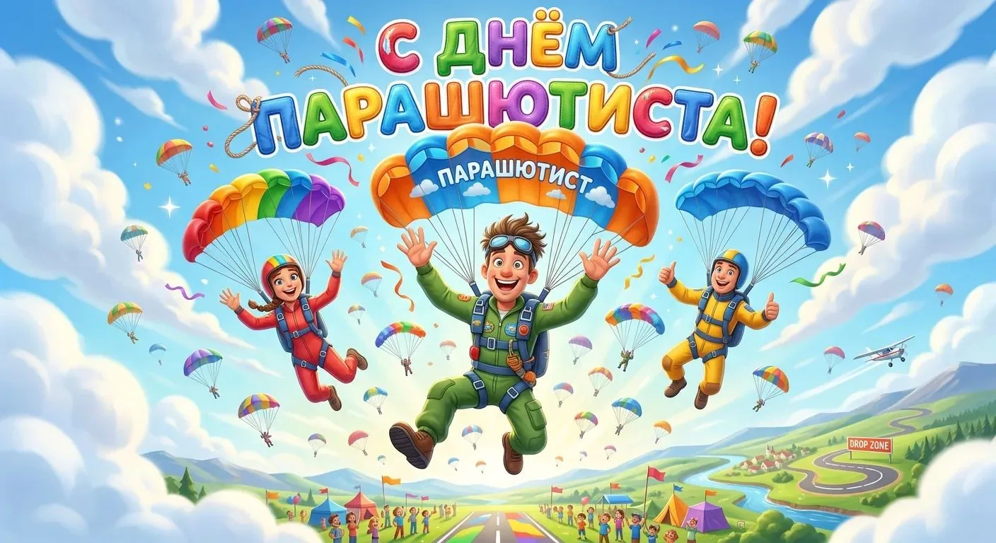 С Днем парашютиста! ☁️🎈