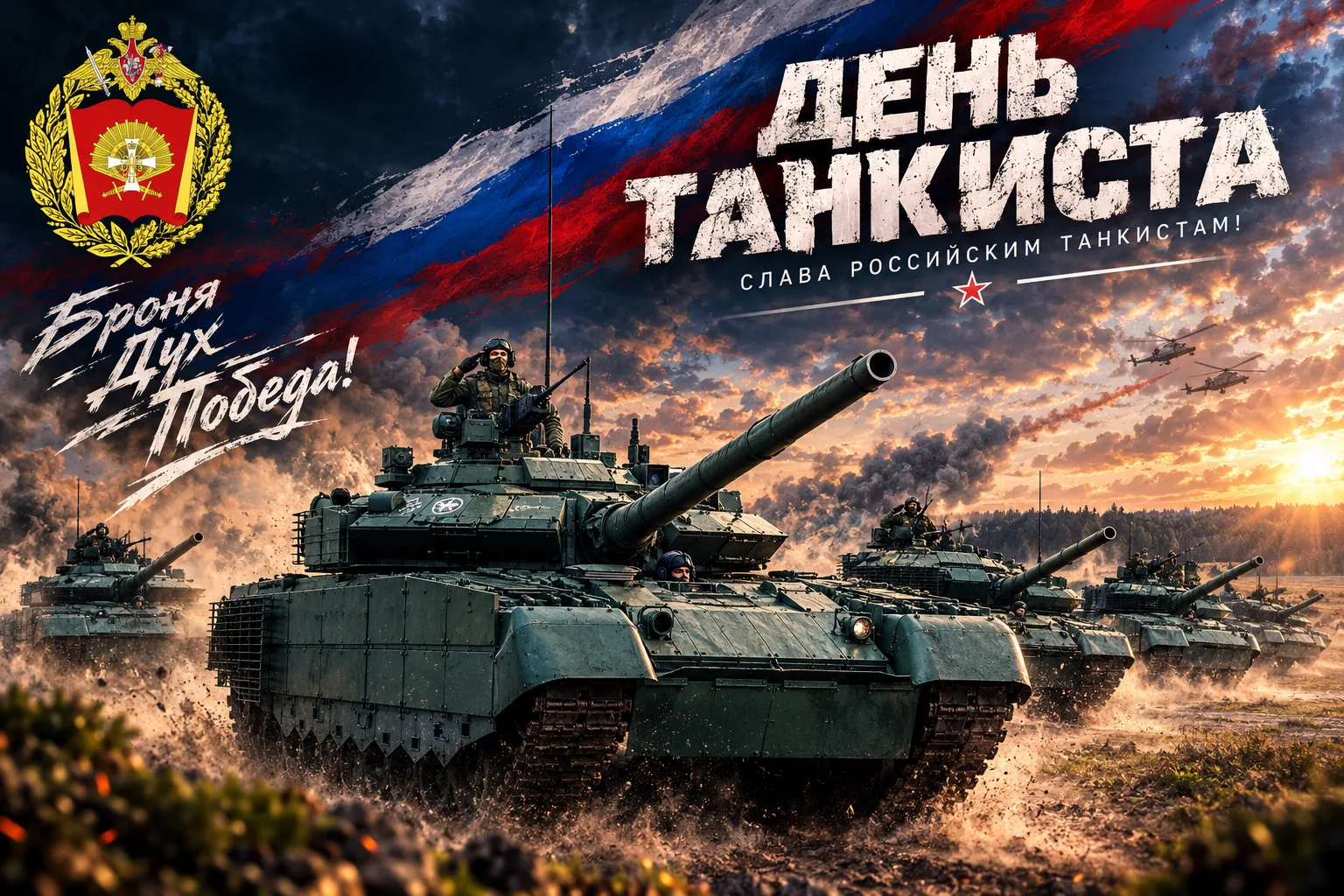🎉 С Днём танкиста, дорогие защитники и будущие командиры! 🎉
