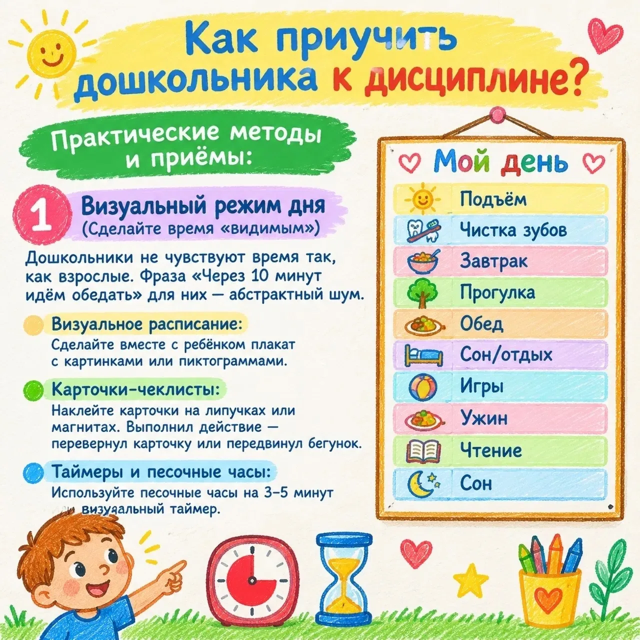 🧠 Как приучить дошкольника к дисциплине: рекомендации для родителей