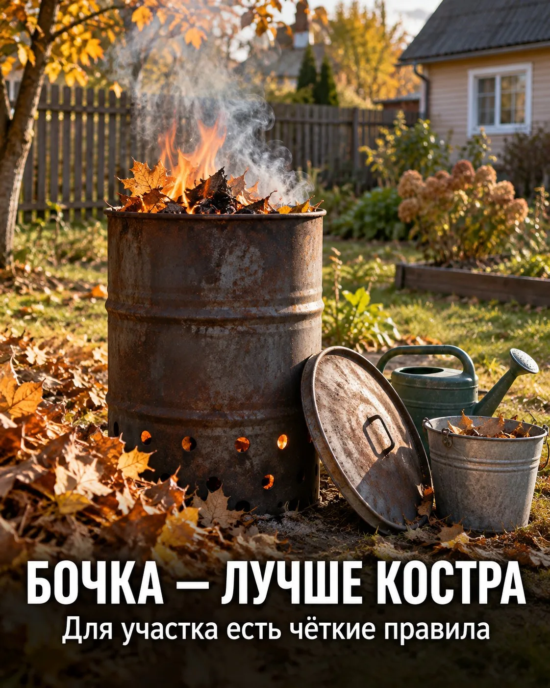 🍂 Листву сжигать можно не везде: что нужно знать жителям Задонского округа