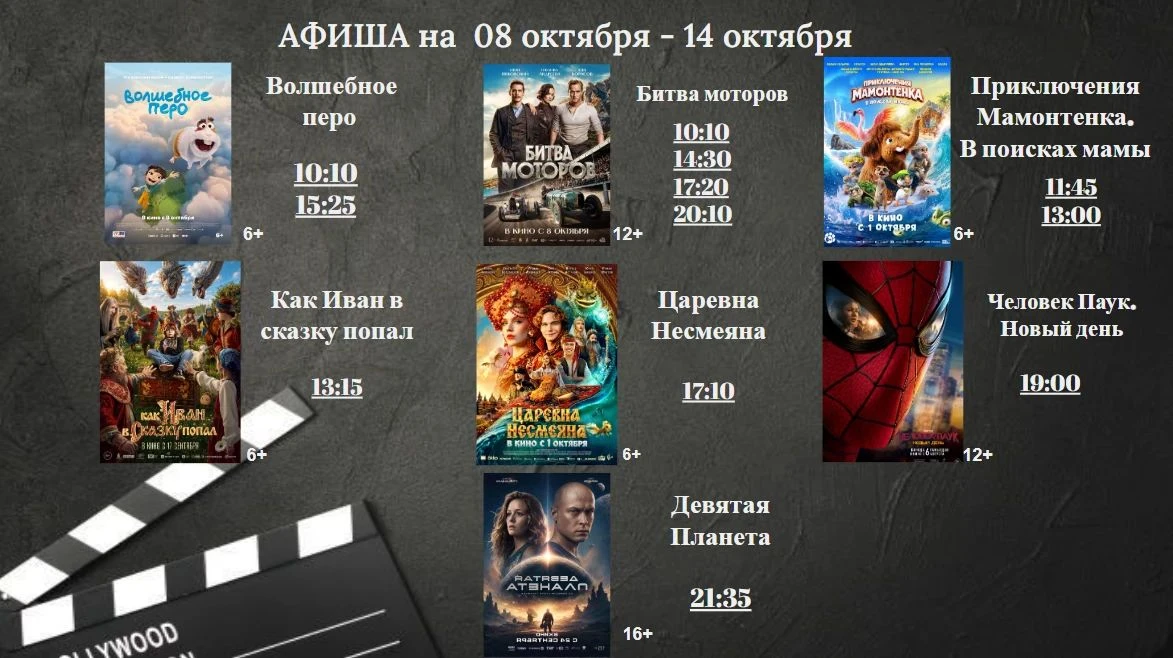 Новая афиша Юбилейного кинотеатра
