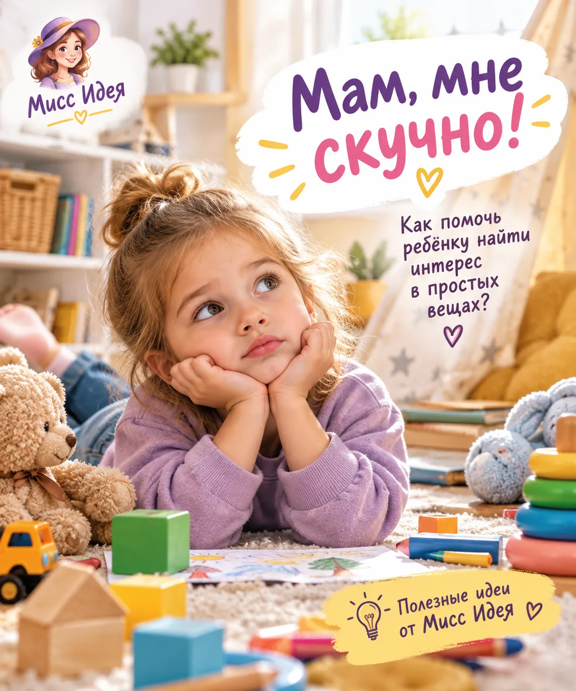 🧸 «Мам, мне скучно!» — что ответить ребёнку?