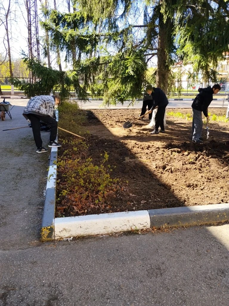 🌿  Всероссийский субботник: вместе благоустроим территрию школу.       25 апреля 2025 года наша школ