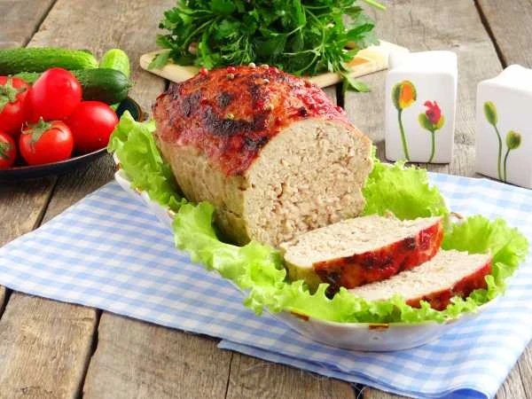 Мясной хлебец из фарша в духовке😍