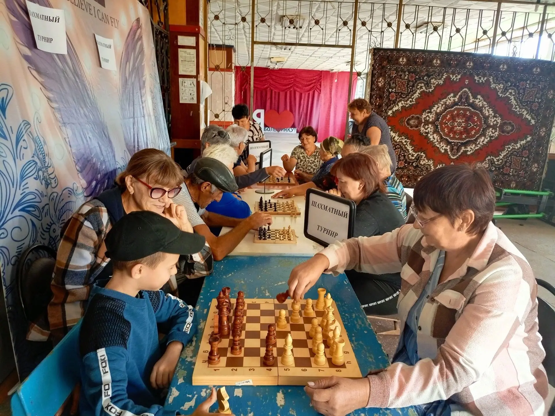 В  сельских клубах сл. Большинка и сл. Колушкино прошли  шахматные  турниры «Битва умов»  и  «Белая 